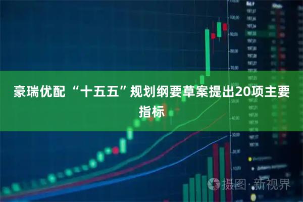 豪瑞优配 “十五五”规划纲要草案提出20项主要指标